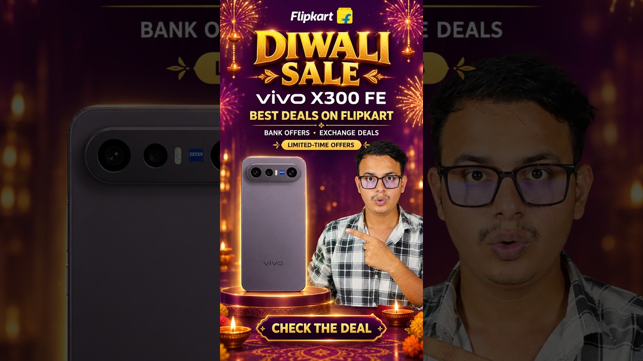 Vivo X300 FE Diwali Sale Price on Flipkart 😱🔥 Best Offer in 2026? #Shorts #flipkart