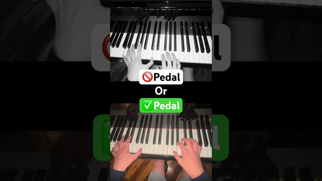 Pedal or No Pedal? Champagne Coast! #shorts #piano
