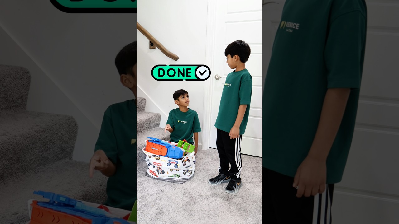 Kids Learn Safety Rules - Never Leave Toys On The Stairs! 🪜✅