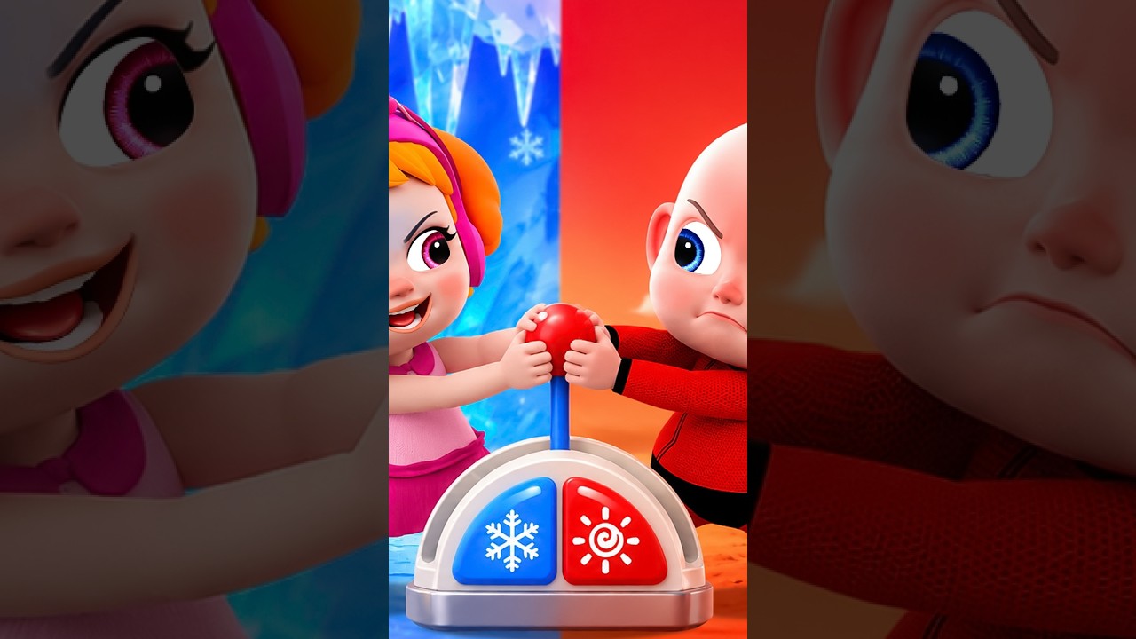 Hot vs Cold Song | Best Funny Nursery Rhymes For Kids  #Shorts