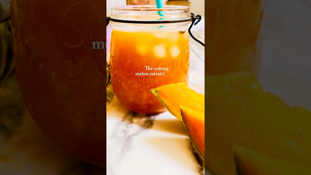 Le thé glacé le plus sous-coté ?🍈 Melon🍵 Oolong🧊 Glaçons Évasion #oolongtea #oolong #melondrink
