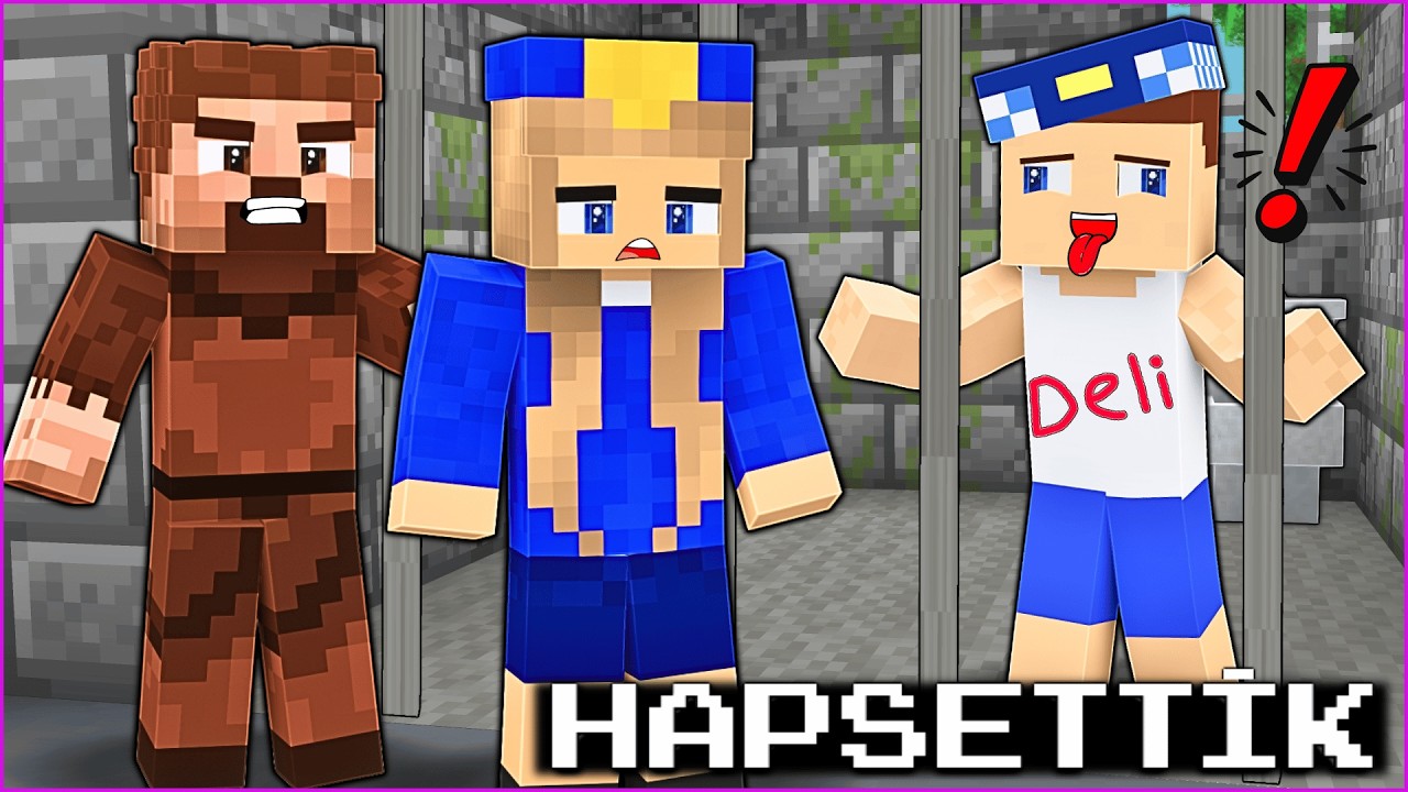 DELİ KEREM KOMİSER'İ HAPSETTİK! 😱 - Minecraft