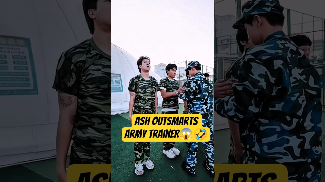 Ash Outsmarts His Army Trainer😱🤣 #shorts