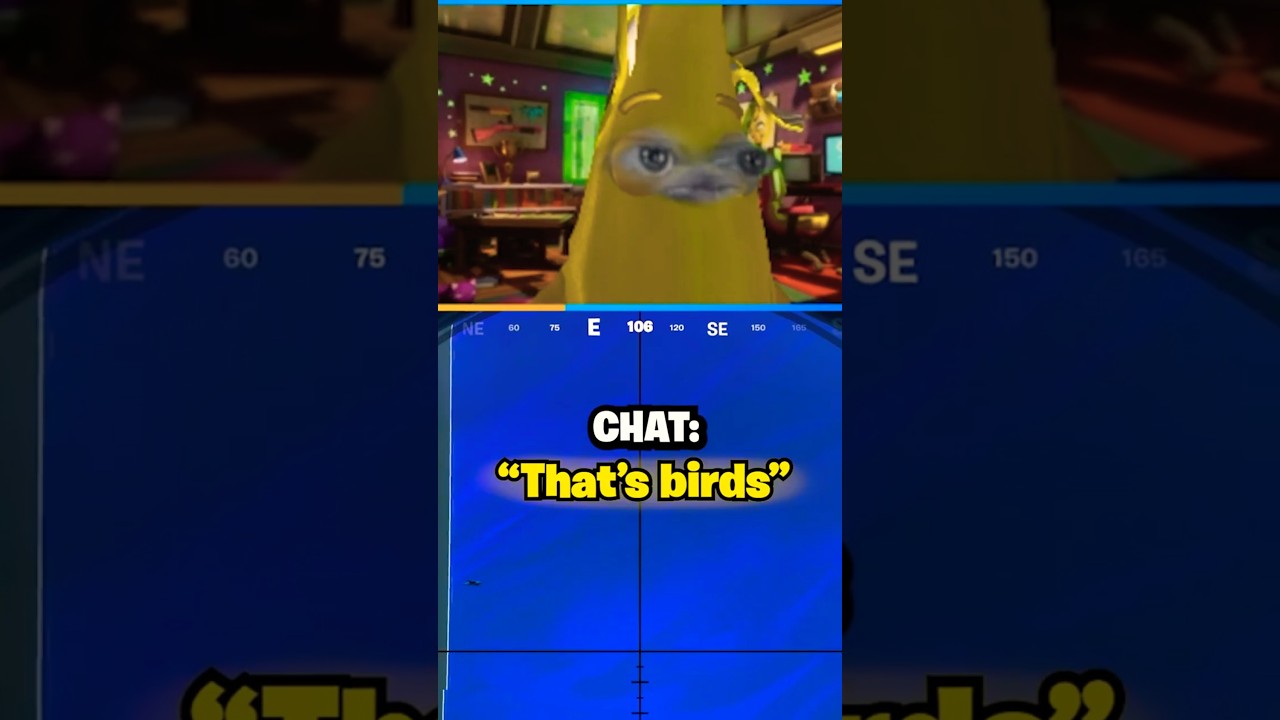I really just tried to shoot a bird in Fortnite 💀