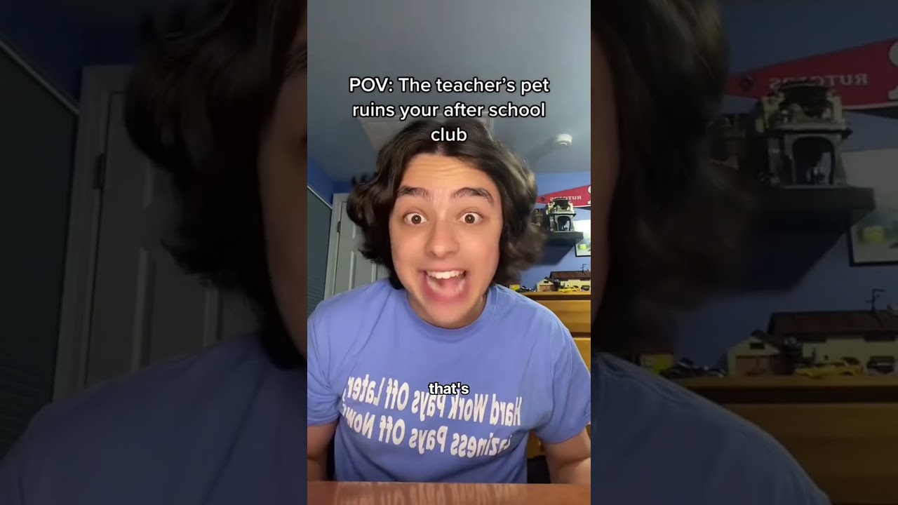 POV: The teacher’s pet ruins your after school club #pov #satire #comedy #school #teacherspet