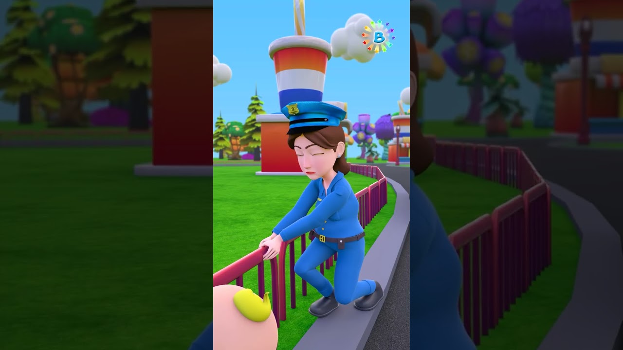 Police Officer Song | Best Funny Nursery Rhymes For Kids  #Shorts
