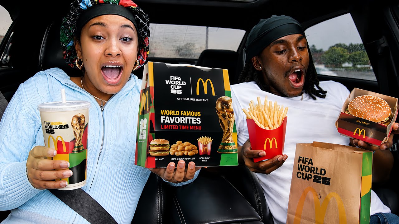 Trying McDonald's NEW FIFA World Cup Meal!