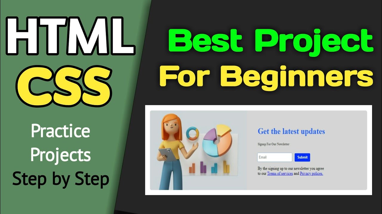How to make a project in html and css || Learn web development step by step || html css projects