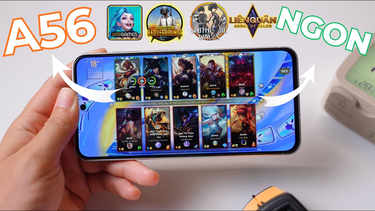 1H Test Game Samsung Galaxy A56 - Mát Hơn Poco X8 Pro: Thích Thật Sự
