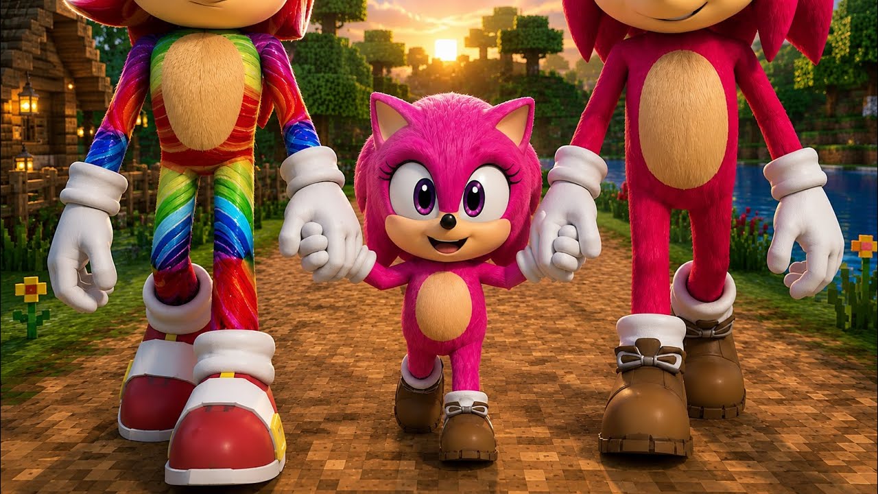 Kız Bebek Sonic'in Gerçek AİLESİ - Minecraft