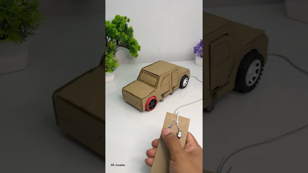 Remote-controlled car door opener system #motor #toys #DIY #Toycar #youtube
