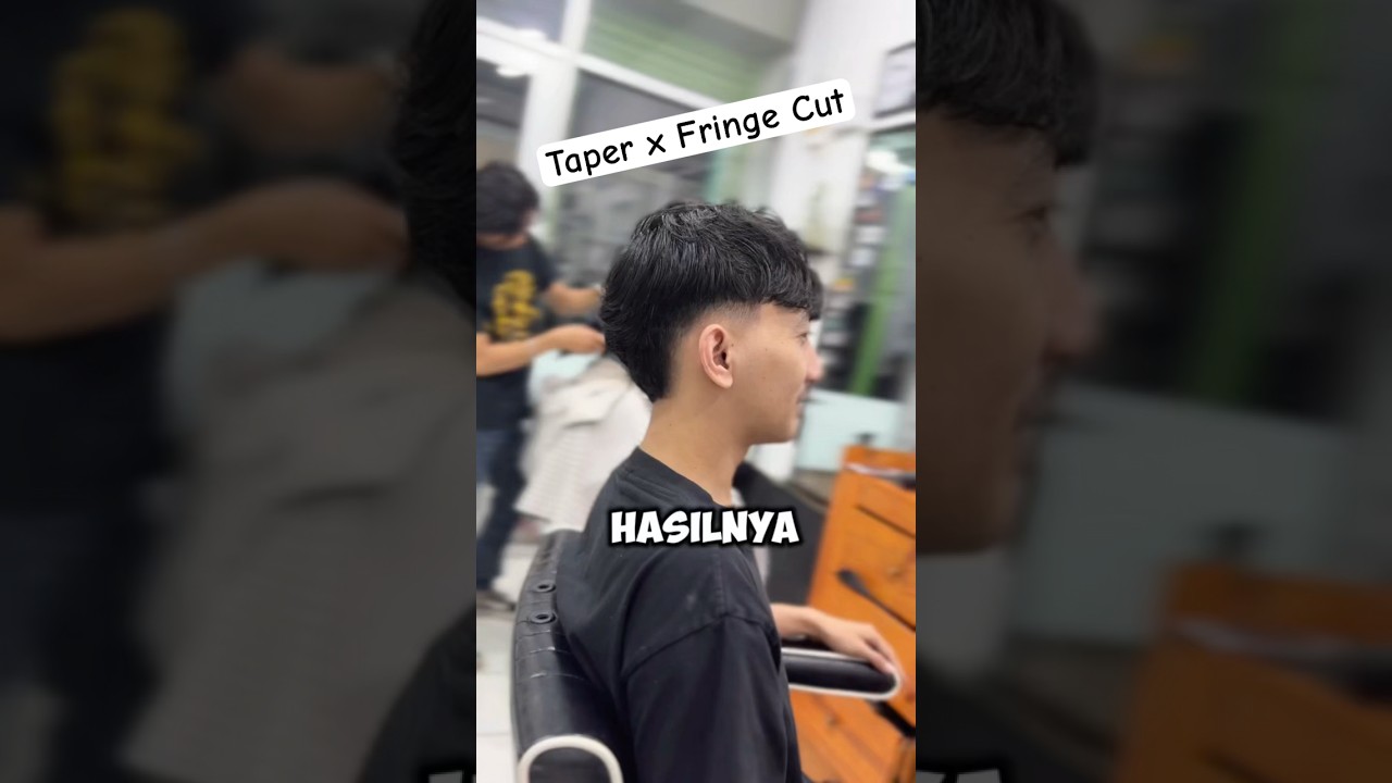 Taper x Fringe anti ketombean ‼️ #ketombe #rambuttebal #rambutpanjang #taper #burstfade #haircare