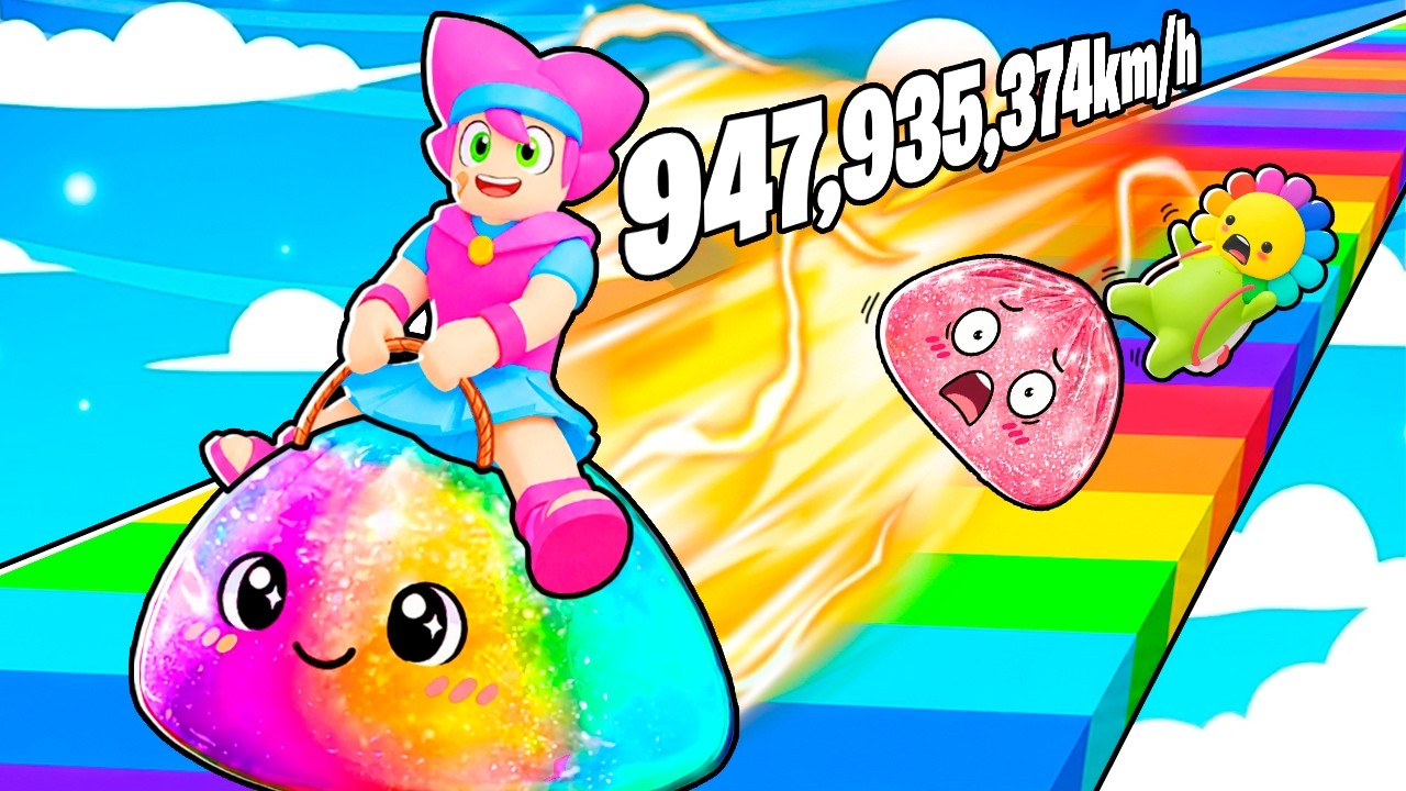 Conseguí 947,935,374 de VELOCIDAD en CARRERA DE SLIMES en Roblox!