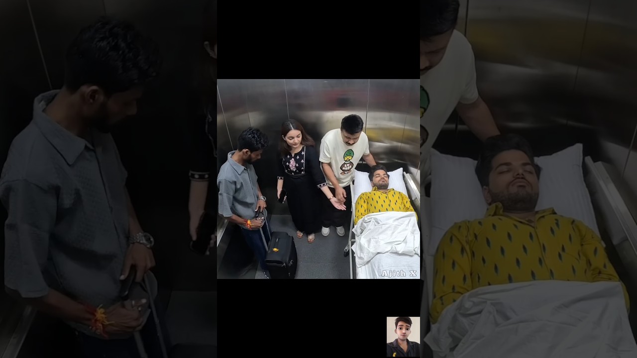 Twin Brother Ghost Prank In Lift | Group Lift Prank 🤣 | funny video | Ajith X | #shorts #fyp #prank