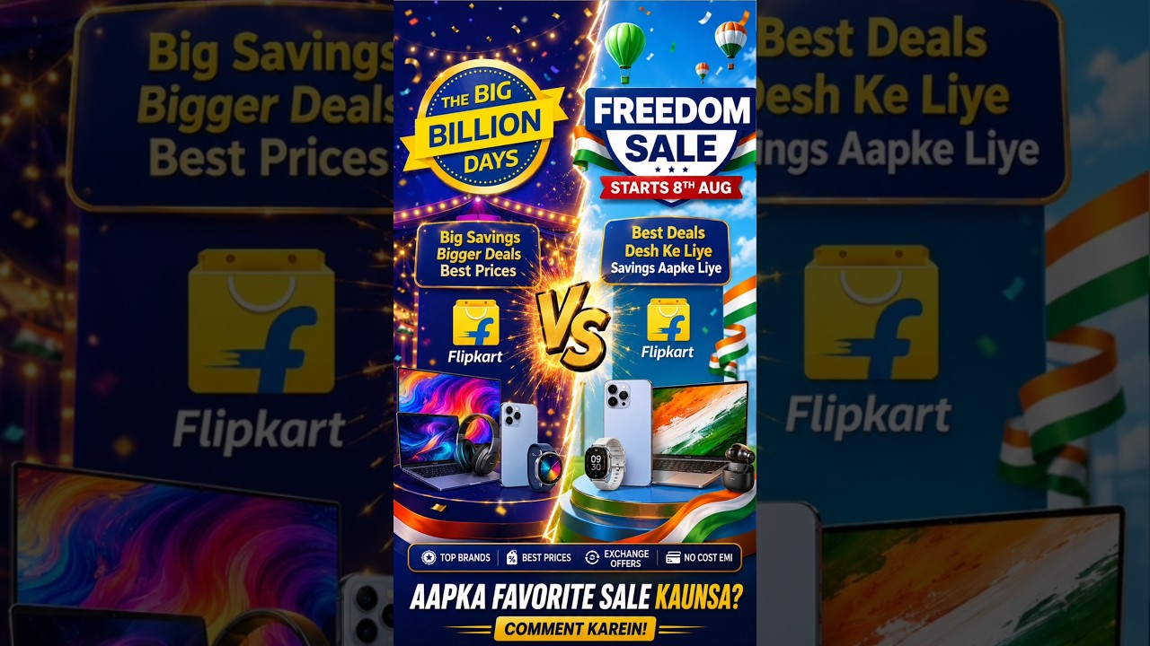 🔥 Flipkart Freedom Sale 2026 vs Flipkart Big Billion Days 2026 | Kaunsi Sale Hai Best? 🤔