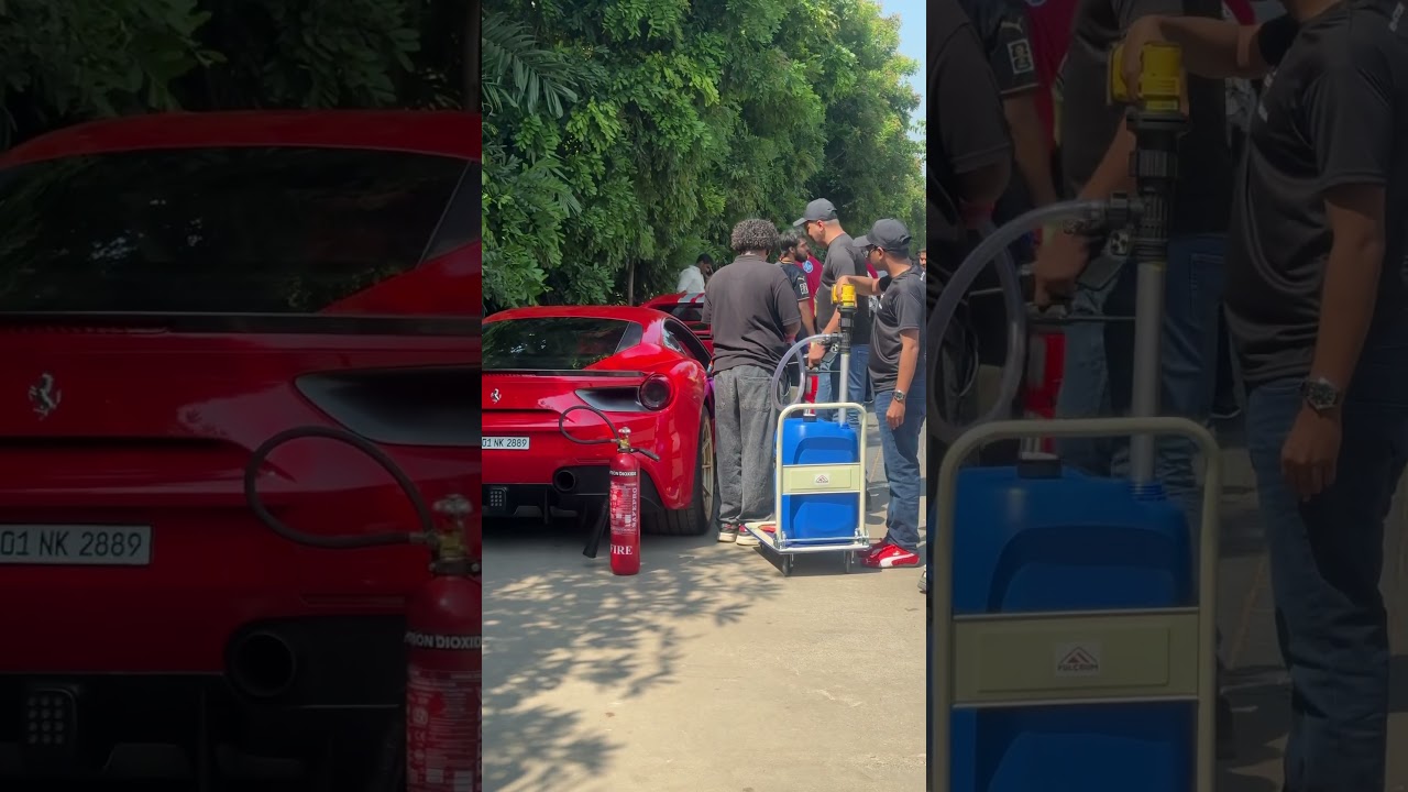 A moment every petrolhead wishes to witness. 🏎️🔥#Petrolhead #Ferrari #SupercarSpotting #CarReels