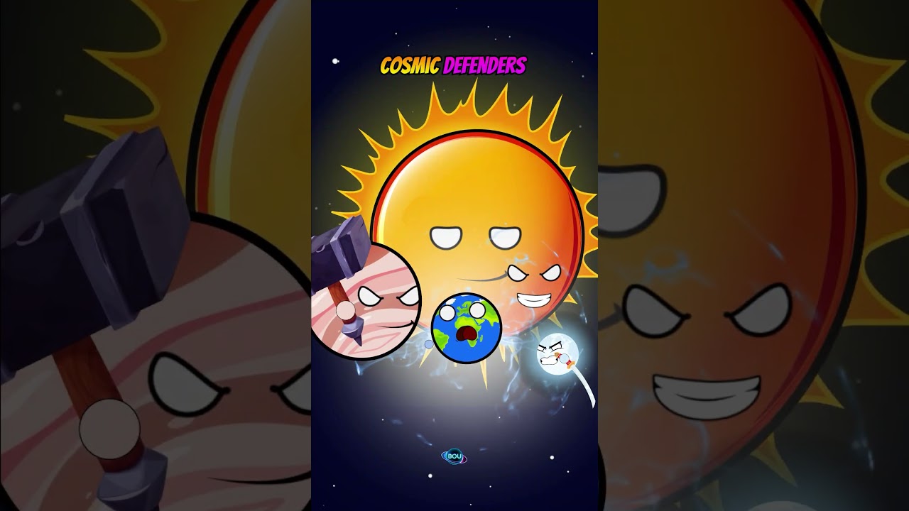 Who Can Save Earth? #earth #magneticfield #sun'sshield #jupiter #moon #animation