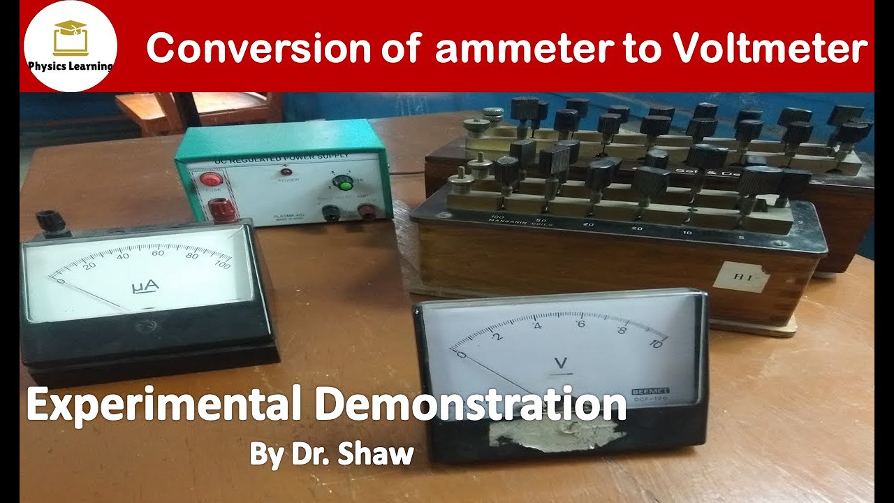 Conversion of ammeter into Voltmeter | ammeter to voltmeter conversion experiment