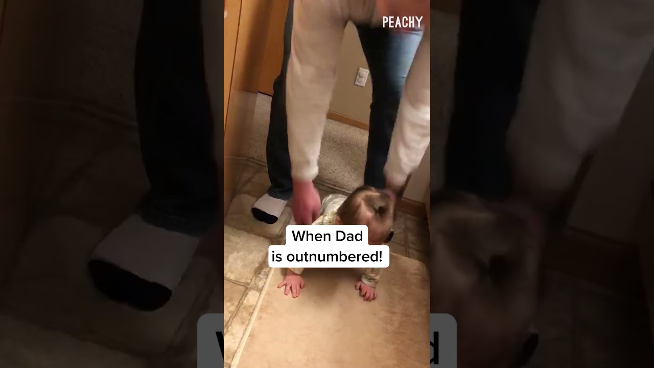 This is why dads are always tired 😴👶 #shorts #parenting #funny #twins