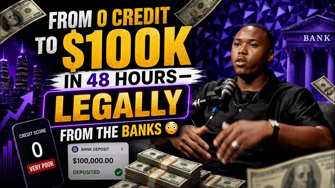 🎙️ From 0 Credit to $100K in 48 Hours — Legally From the Banks 😳