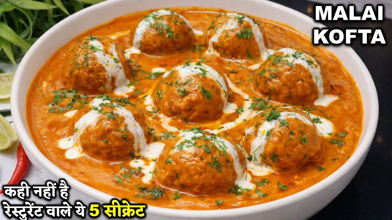 MALAI KOFTA | मुंह में घुल जाने वाले रेस्टोरेंट जैसे मलाई कोफ्ते 5 सीक्रेट| EASY MALAI KOFTA RECIPE