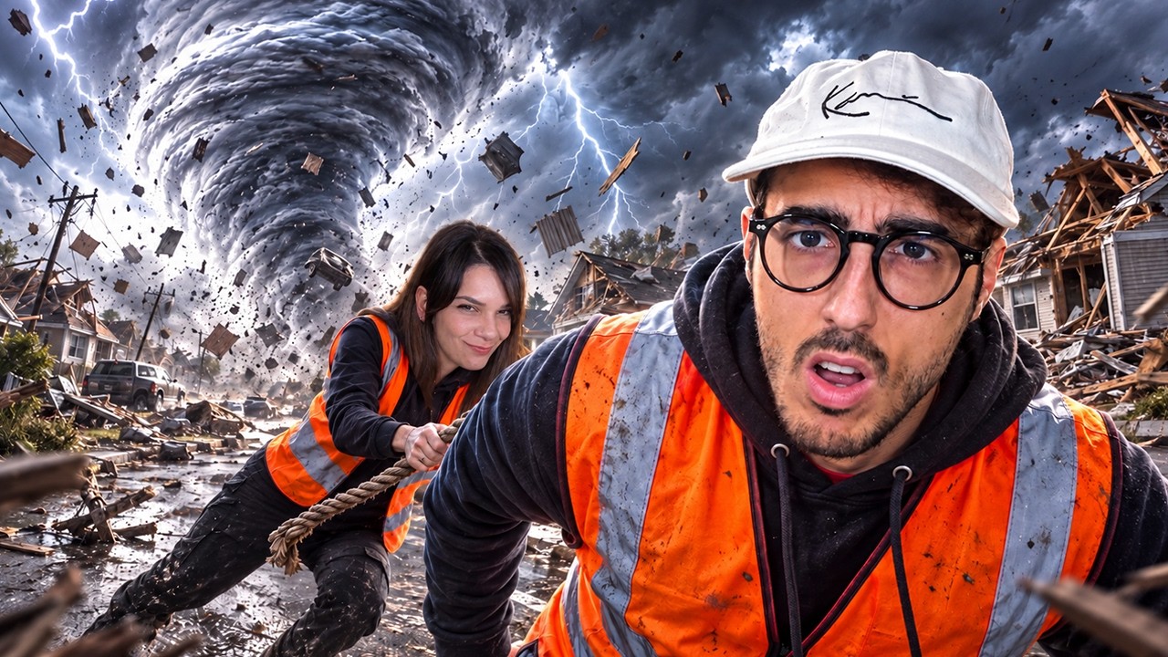 4 IDIOTI Contro 1 TORNADO! - Funnel Runners