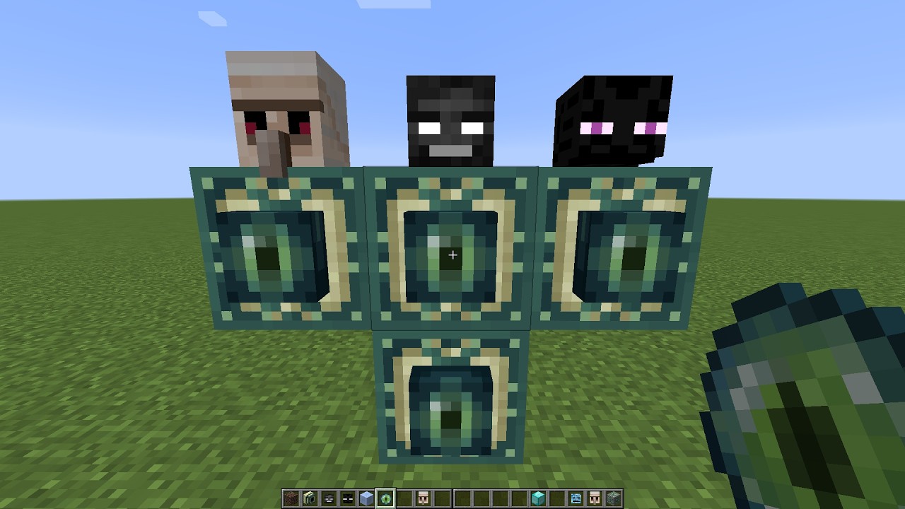 what if you create a Wither Enderman Golem Eye in MINECRAFT
