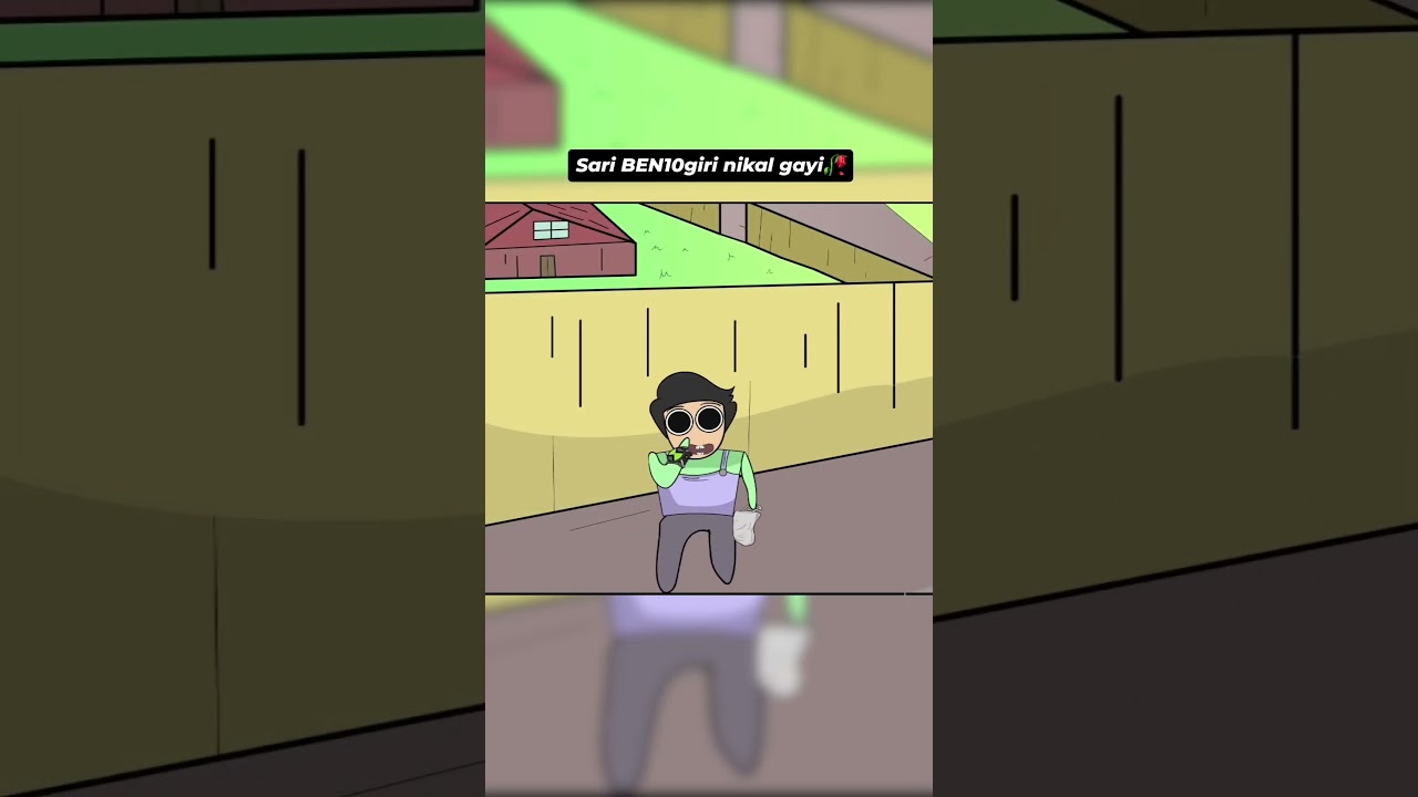 Sari BEN10 giri nikal gayi #hardtoonz #animation #schoollife #funny