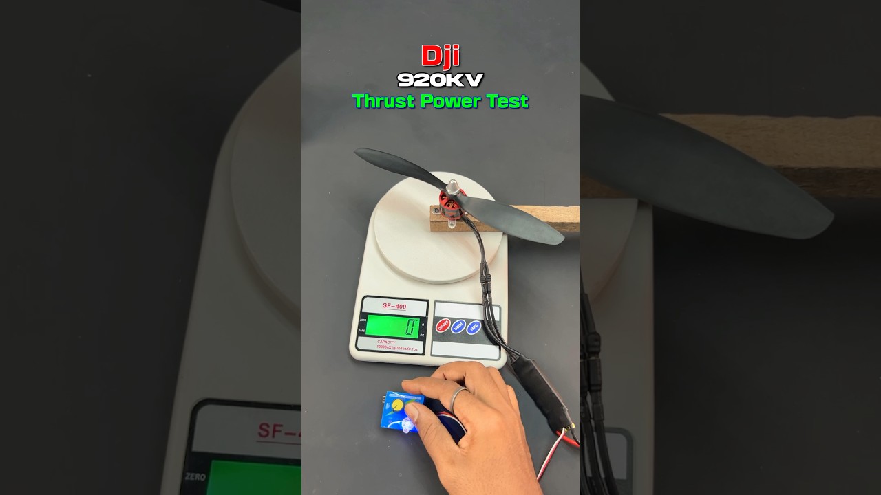 DJI 920KV BLDC Motor Full Thrust Test! Extreme Thrust Challenge! #RCDrone #DIYElectronics