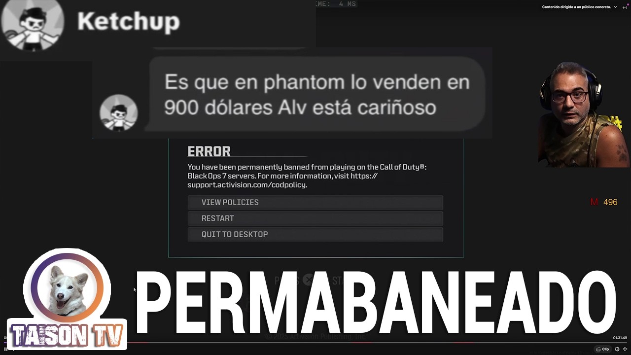 Ketchup Baneado Permanente + Expuesto Comprando Hacks con DMA Según Call of Shame
