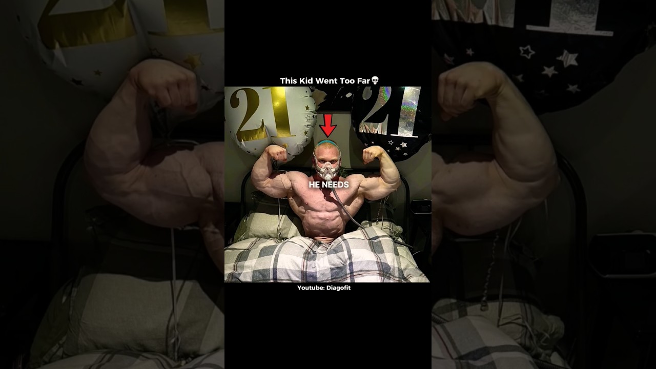 This kid went too far...😳  #fitness #transformation #gregdoucette #bodybuilding