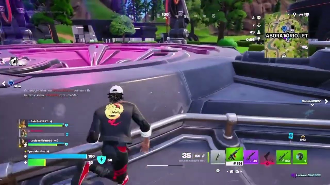 Fortnite - Victory Royale Partida em Squad 