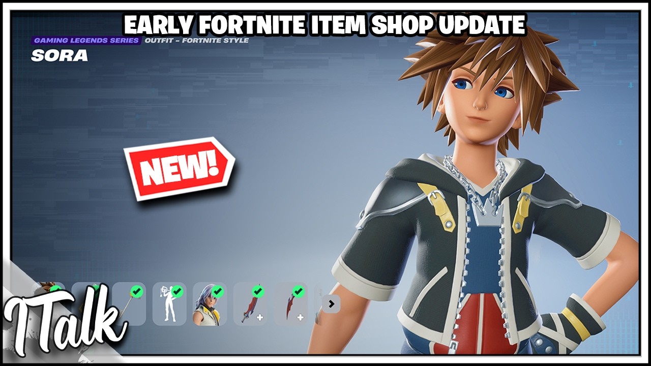 Fortnite Shop *NEW* KINGDOM HEARTS IN FORTNITE! (Fortnite Chapter 7)