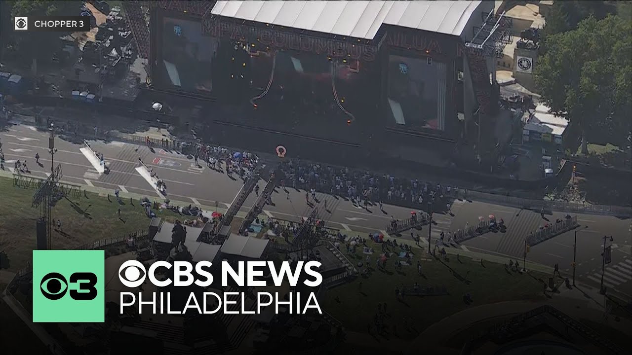 Misting areas, water stations help Philadelphians stay cool at July Fourth concert