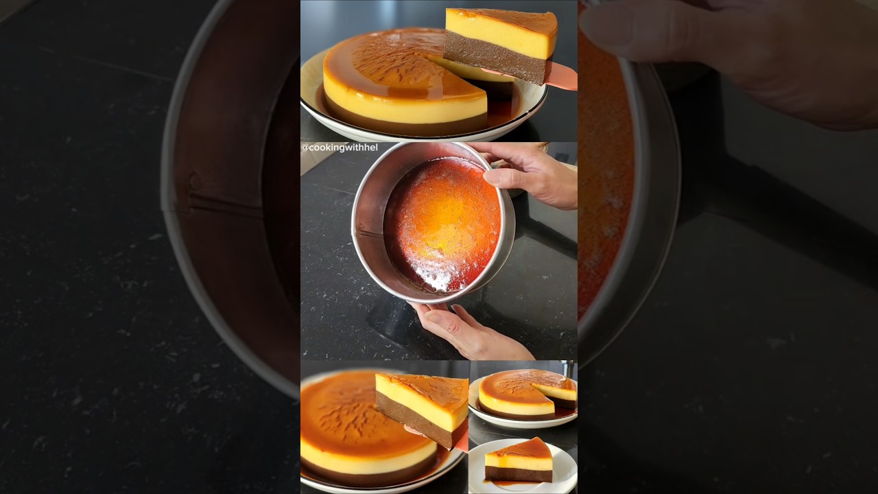 Puding roti coklat karamel