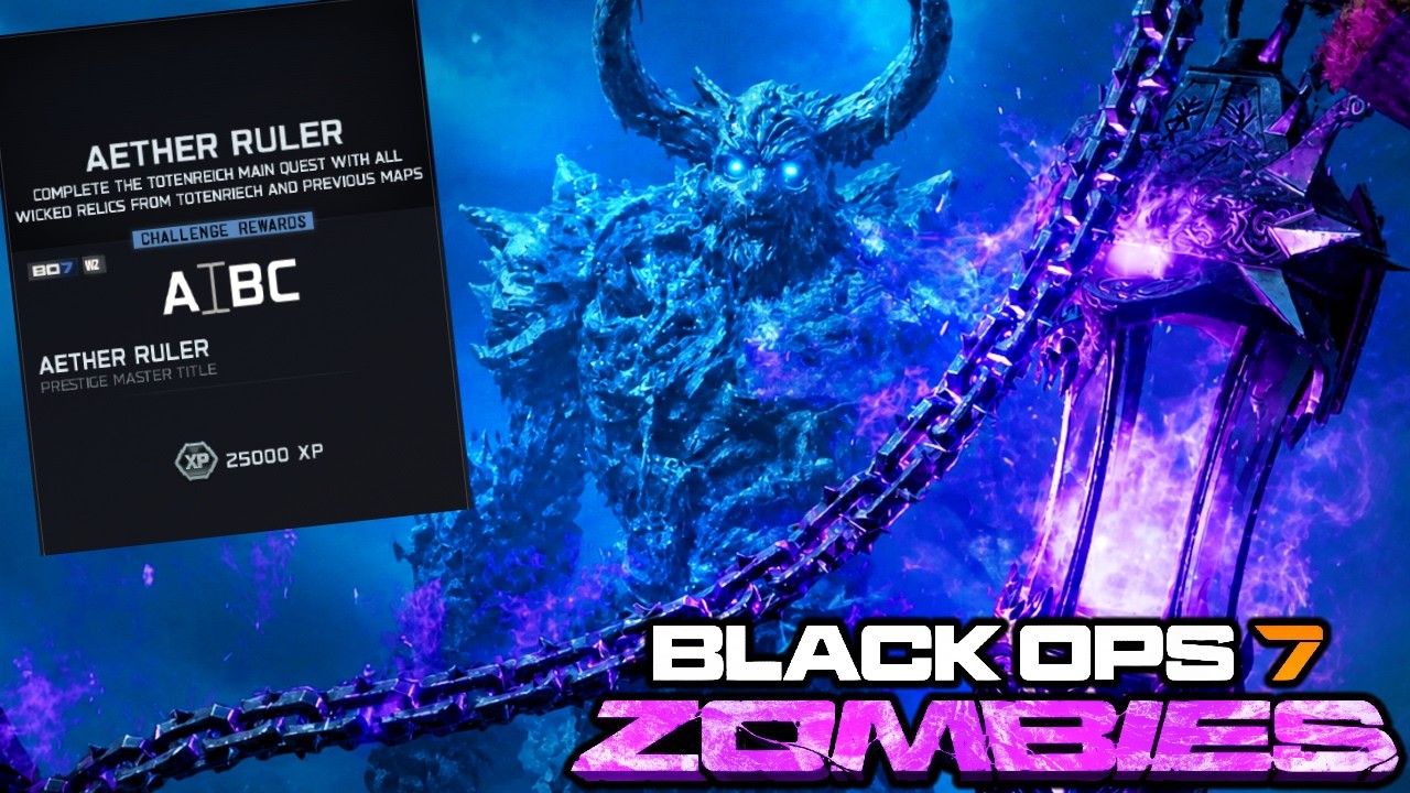 AETHER RULER SOLO COMPLETION! | Call Of Duty Black Ops 7 Zombies Totenreich Aether Ruler Solo!