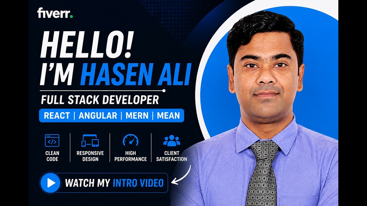 Full Stack Developer | React | Angular | MERN & MEAN | Responsive Websites | Landing Pages