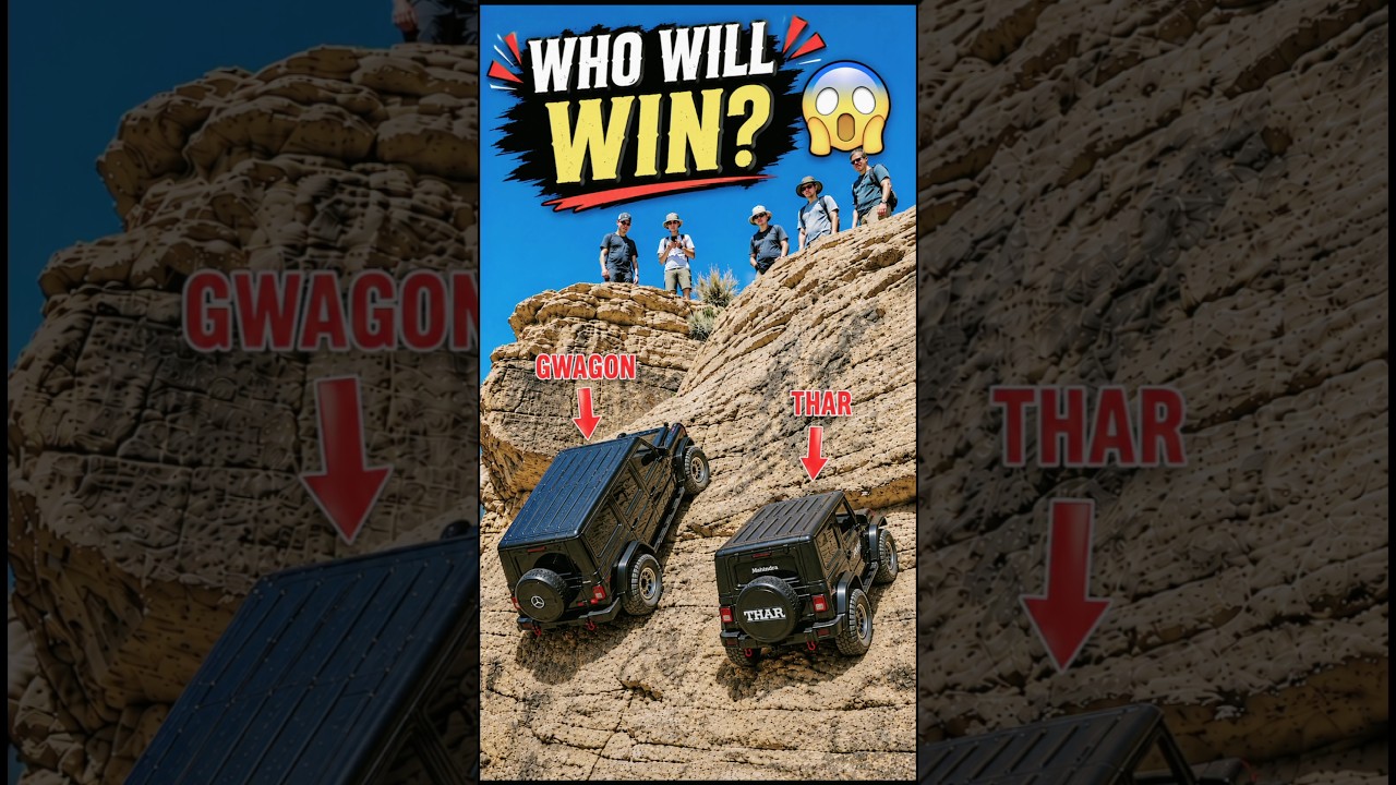 G-Wagon Vs Thar RC Car Off Road Challenge 😱💪 #rccar