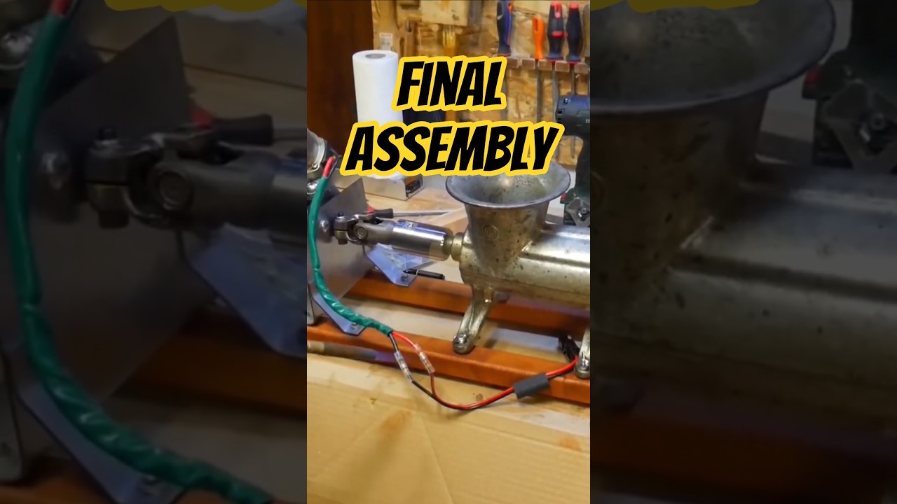Hand Meat Grinder into an Electric One – Final Assembly | Part 3