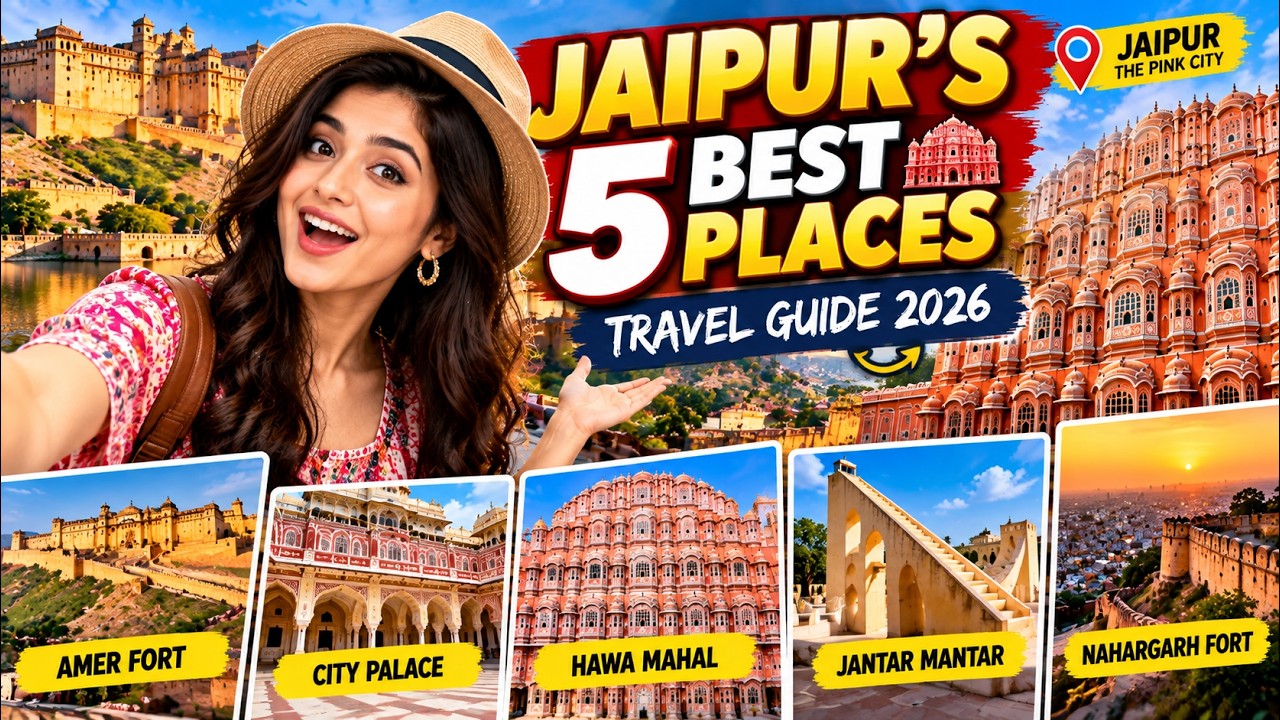 Top 5 Places to Visit in Jaipur 2026 🕌 | Best Jaipur Tourist Places & Travel Guide