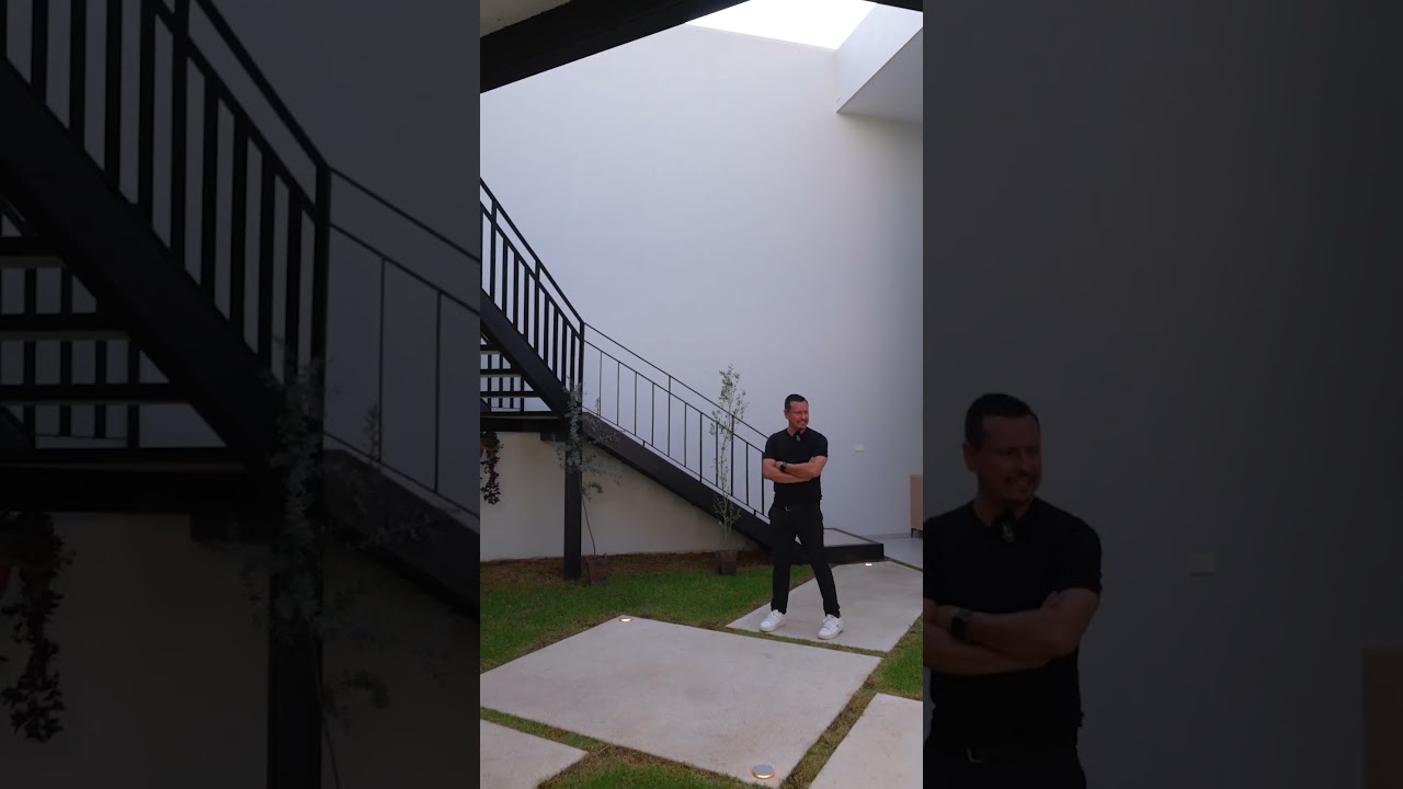 Casa patio inspirada en Tulum #CasaEnZamora #ArquitecturaTropical #CasaFrenteAlLago