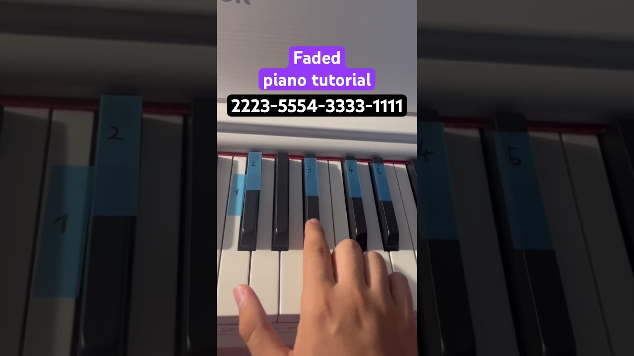 Faded  Alan Walker - #piano tutorial