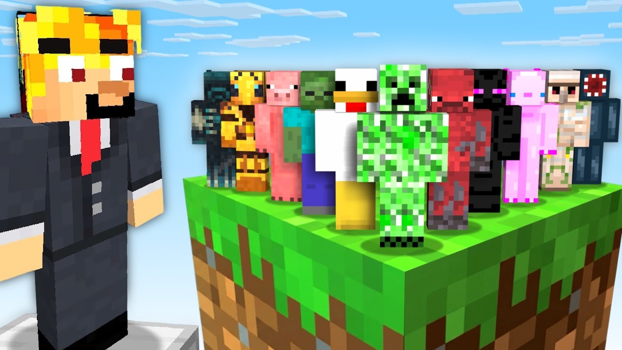 Přeměnil jsem 100 Hráčů na 100 MOBŮ