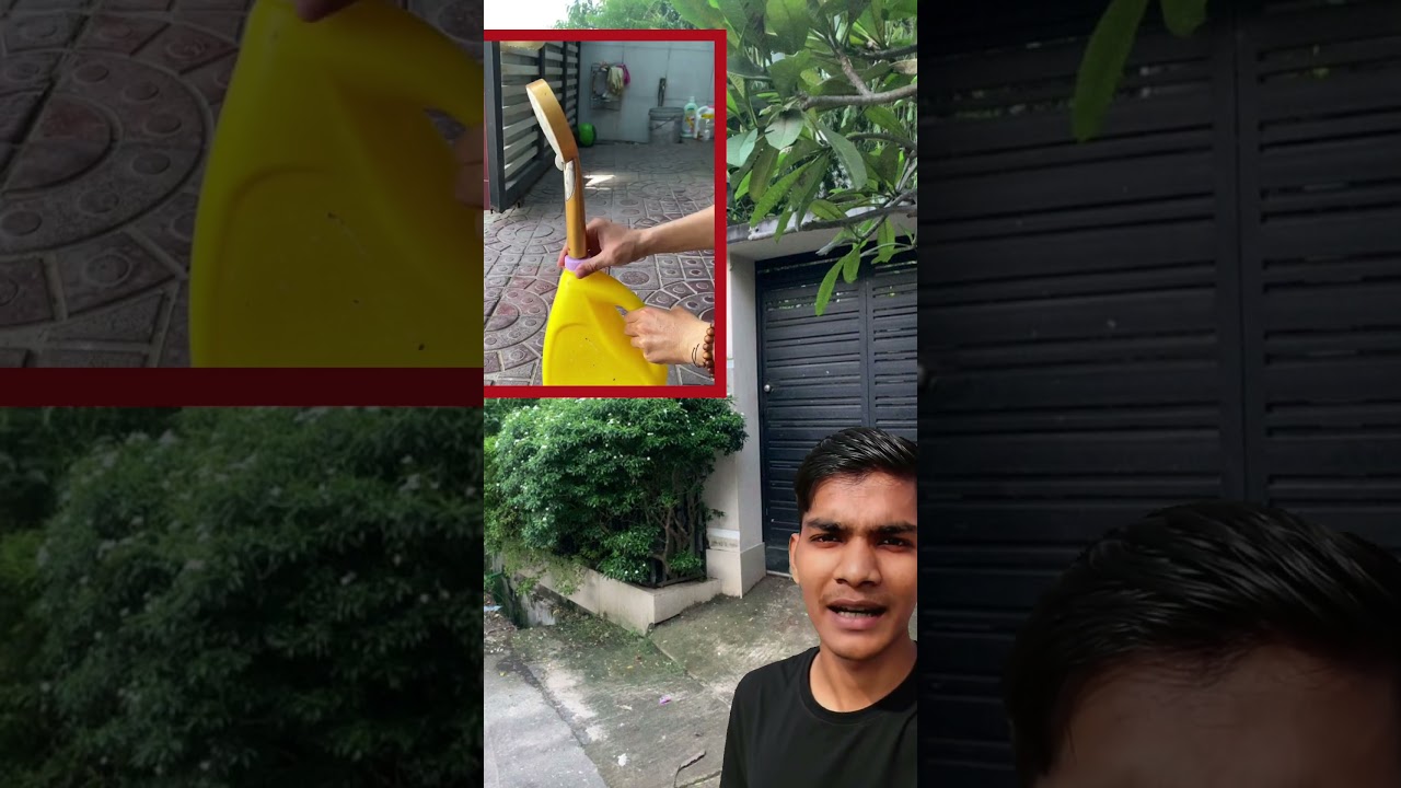 पुरानी बोतल से बनाया पौधे को पानी देने का कमाल का जुगाड #desijugaad #gardening