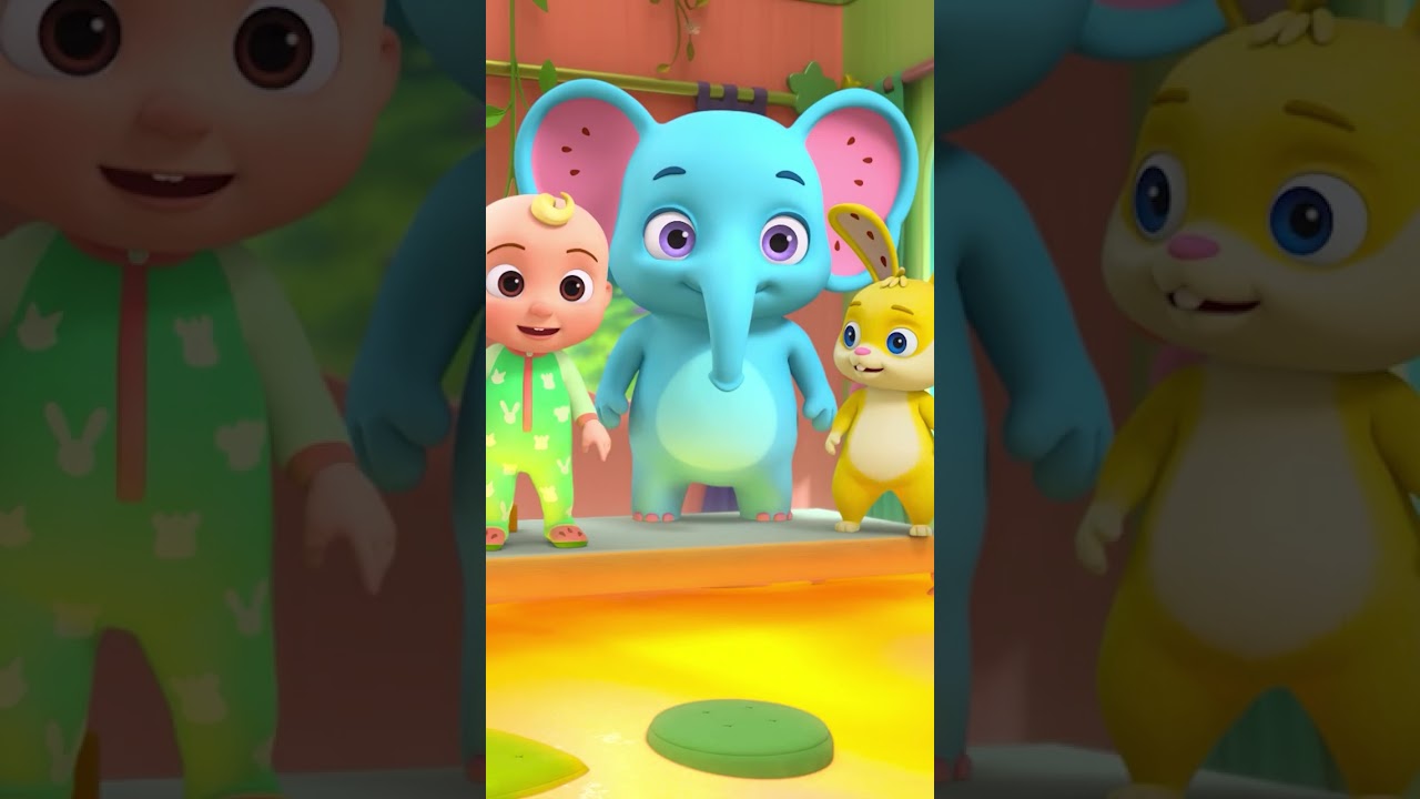 Jump! JJ Helps Boba Across The Magical Lava! #shorts #cocomelon #party #nurseryrhymes