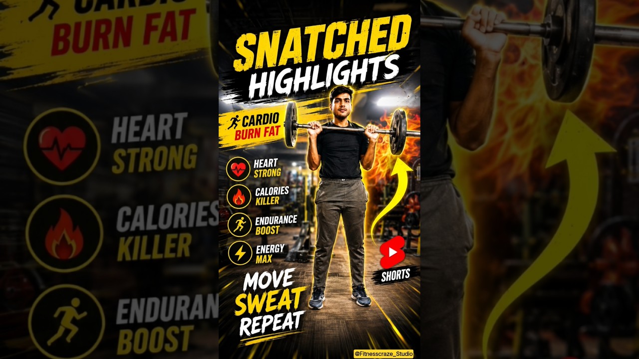 Snached || #cardioexercise #workout #fitness #gym #ytshortsindia #virqlshorts #gymstatus #army