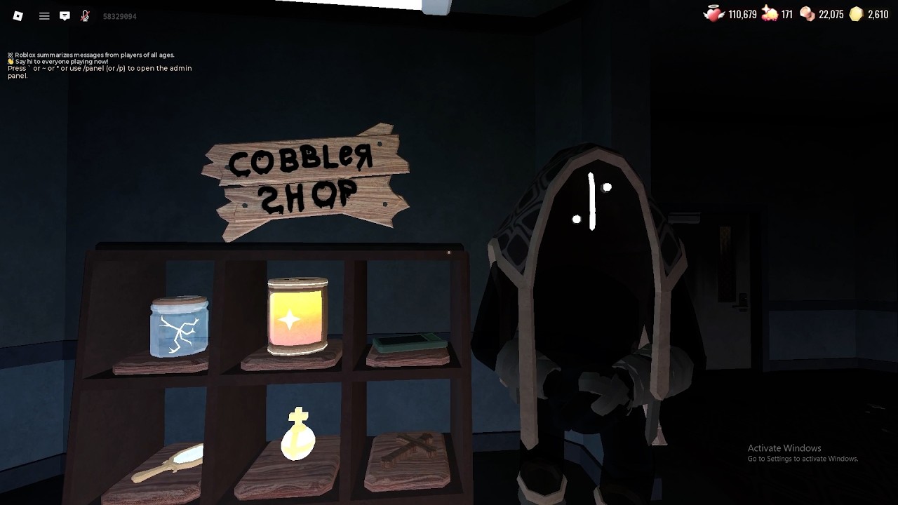 FINDING COBBLER SHOP IN DOORS