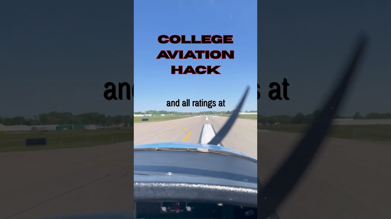 The Ultimate Aviation College HACK! #aviation  #flywithmyotis