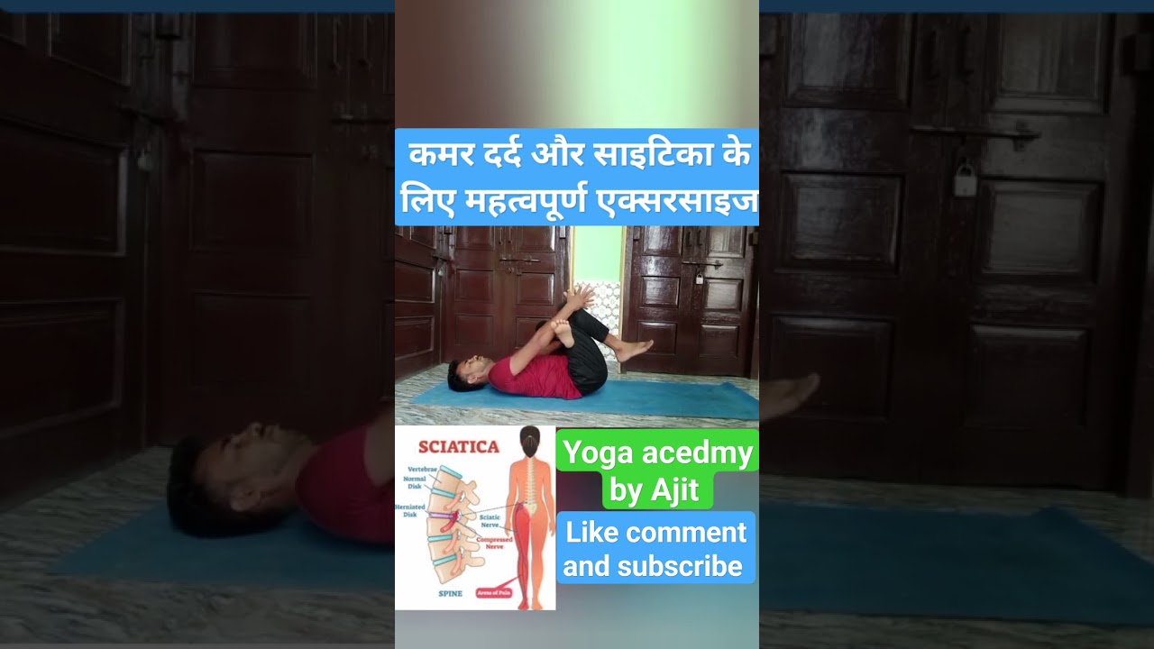 कमर दर्द और साइटिका के लिए महत्वपूर्ण एक्सरसाइज#shorts#viral#vtshorts#