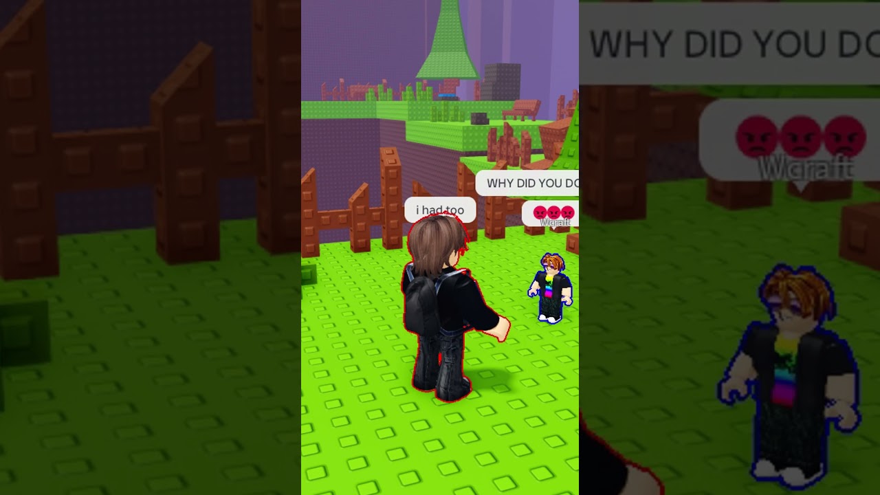 I love BULLYING him! 😂 @WcraftGG #roblox #shorts
